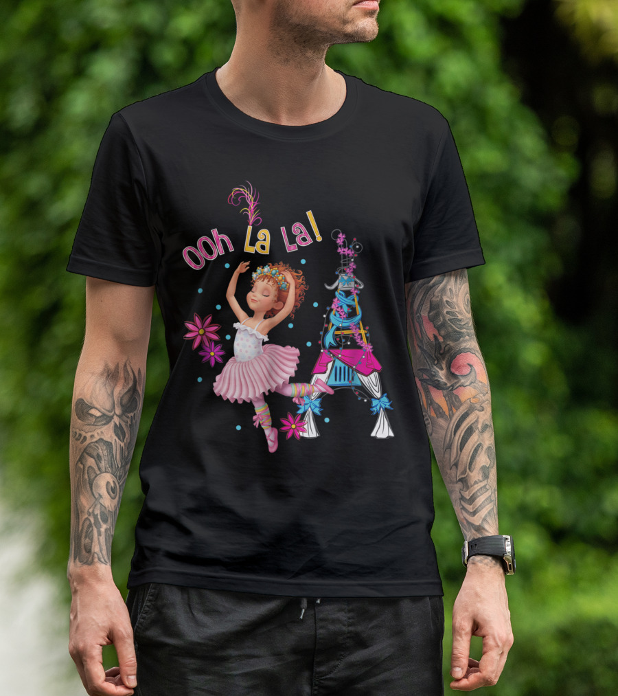 Disney Fancy Nancy Ooh La La Ballerina Eiffel Tower Dance T-Shirt