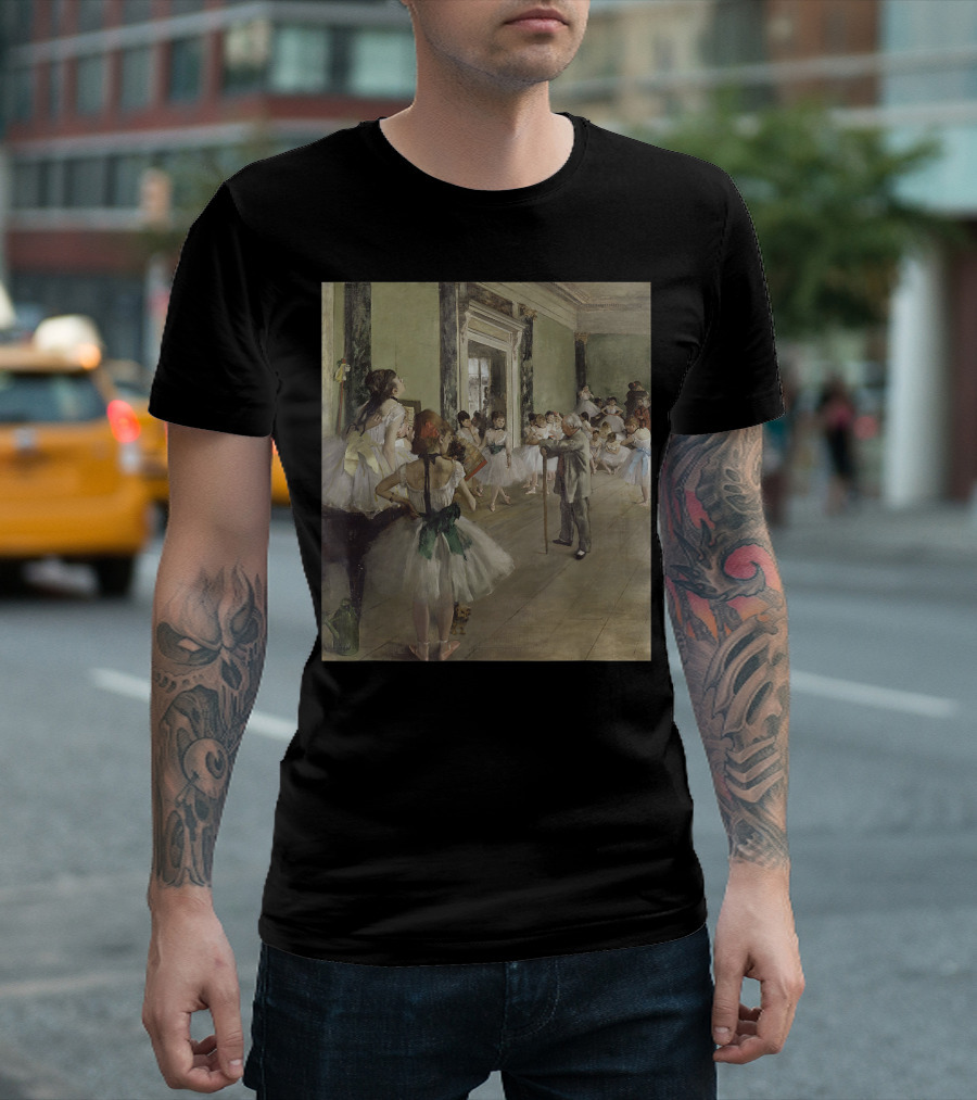 Edgar Degas The Dance Class La Classe De Danse Ballet Troupe Rehearsal Scene T-Shirt