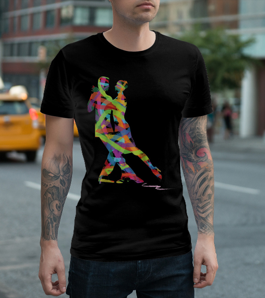 Ballroom Dance Dancing Ballet Latin Dancers Colorful T-Shirt