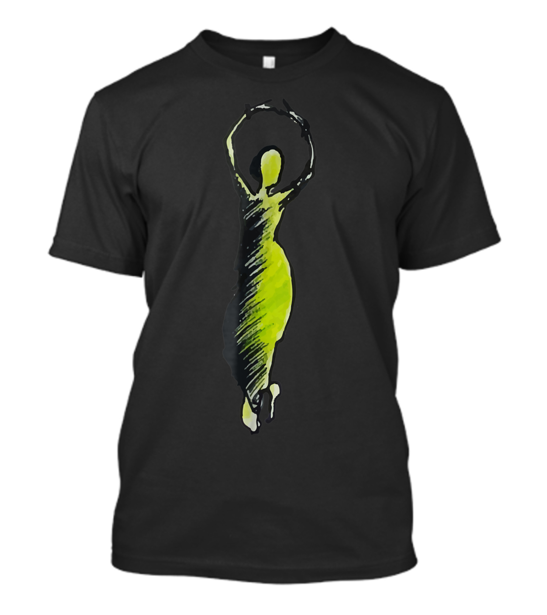Hand Drawn Indian Classical Bharatanatyam Dancer T-Shirt