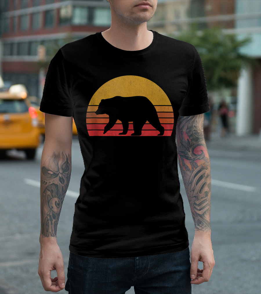 Bear Hunting Black Bear Sunset Hunter T-Shirt