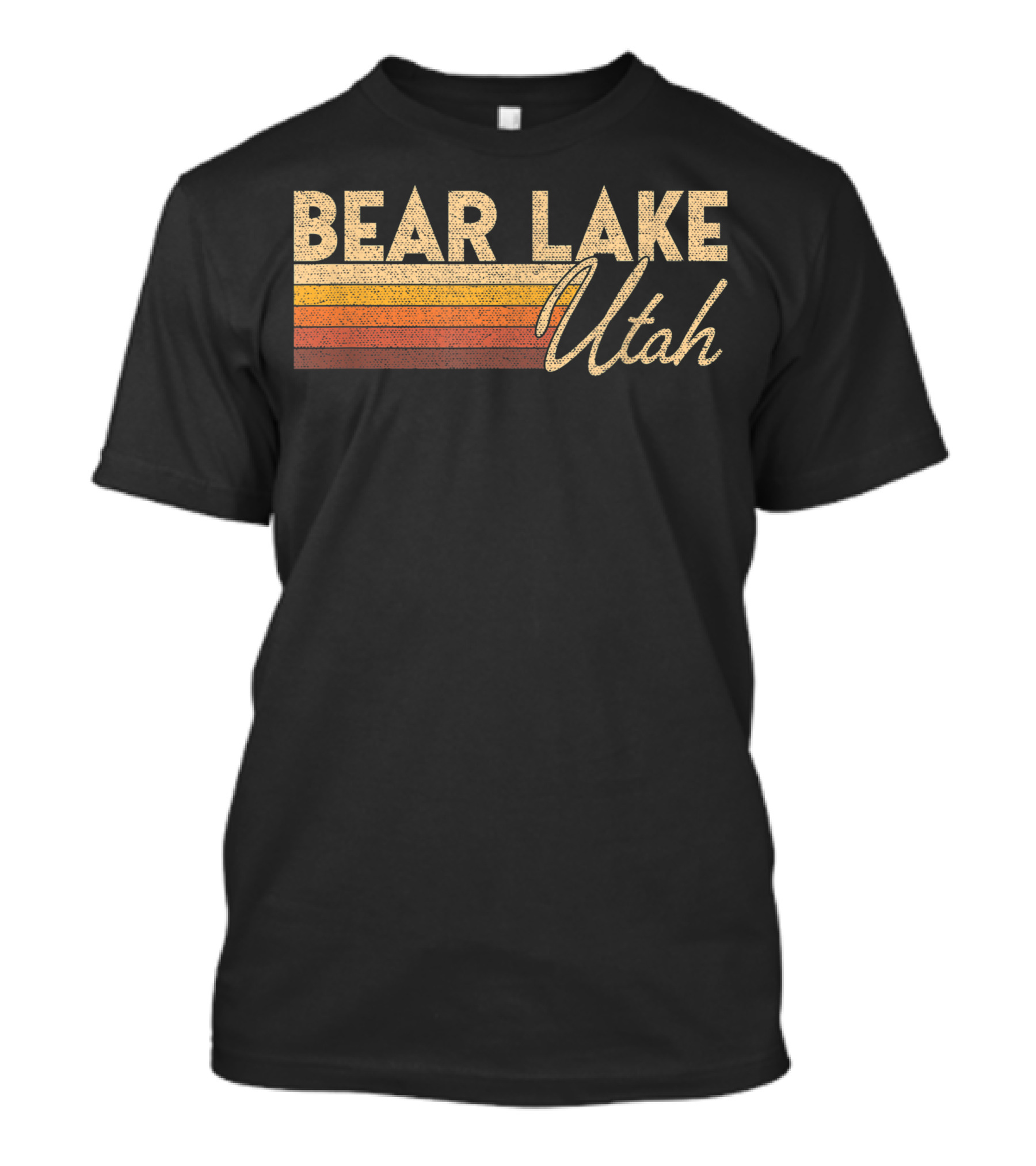 Bear Lake Utah Vintage Stripes T-Shirt