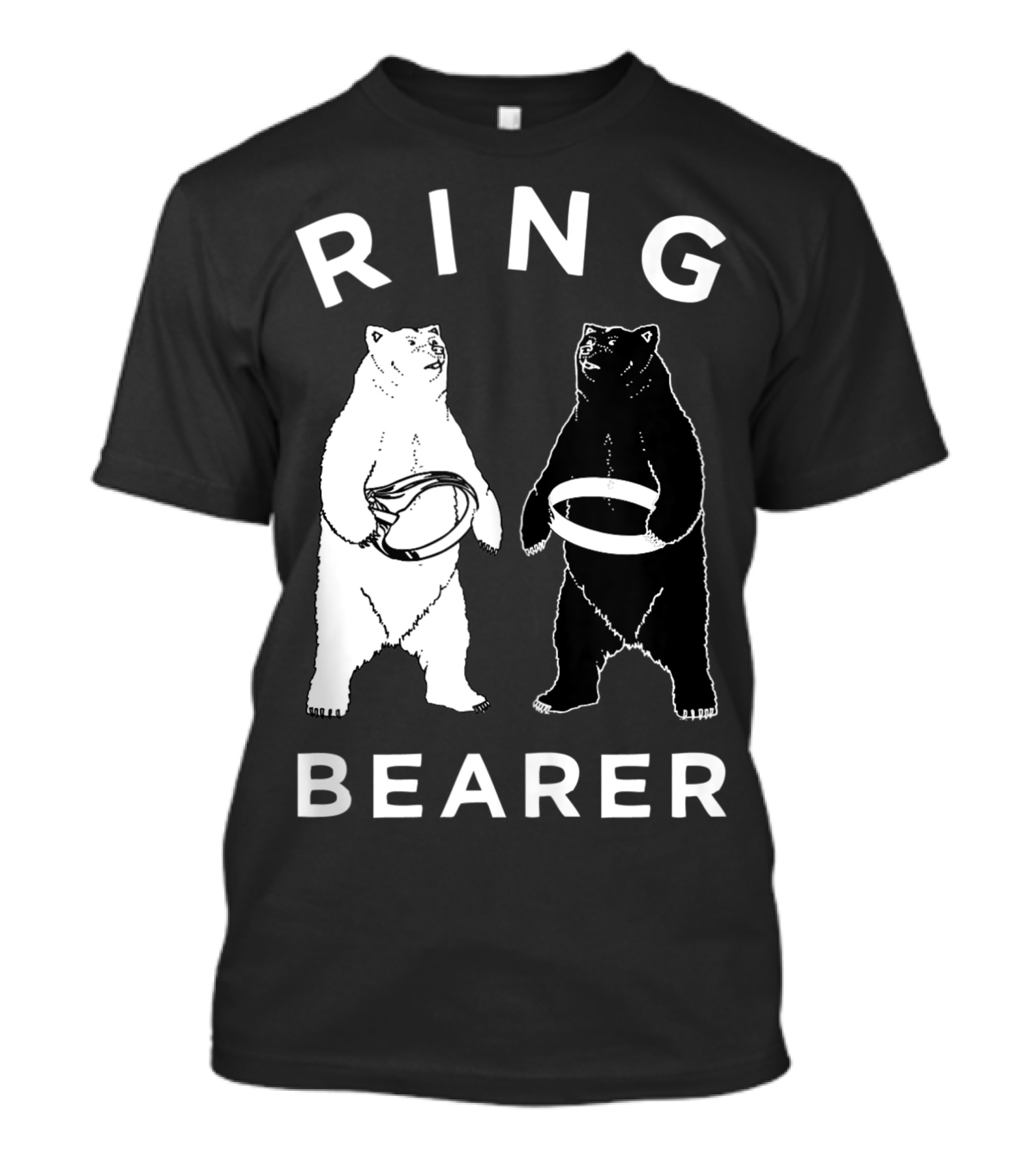 Ring Bearer Bears Holding Rings T-Shirt