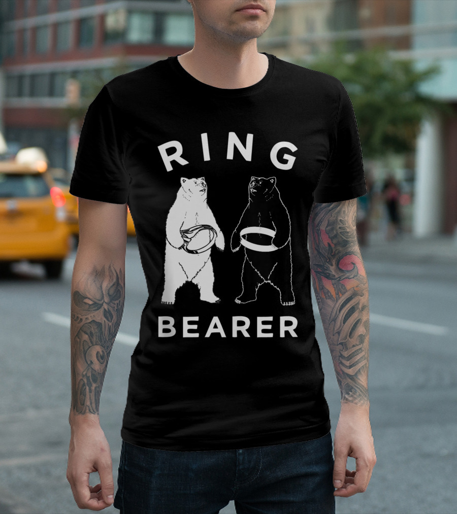 Ring Bearer Bears Holding Rings T-Shirt