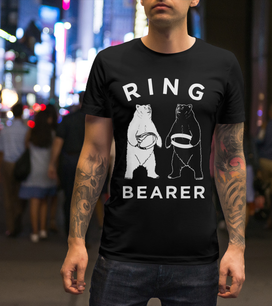 Ring Bearer Bears Holding Rings T-Shirt