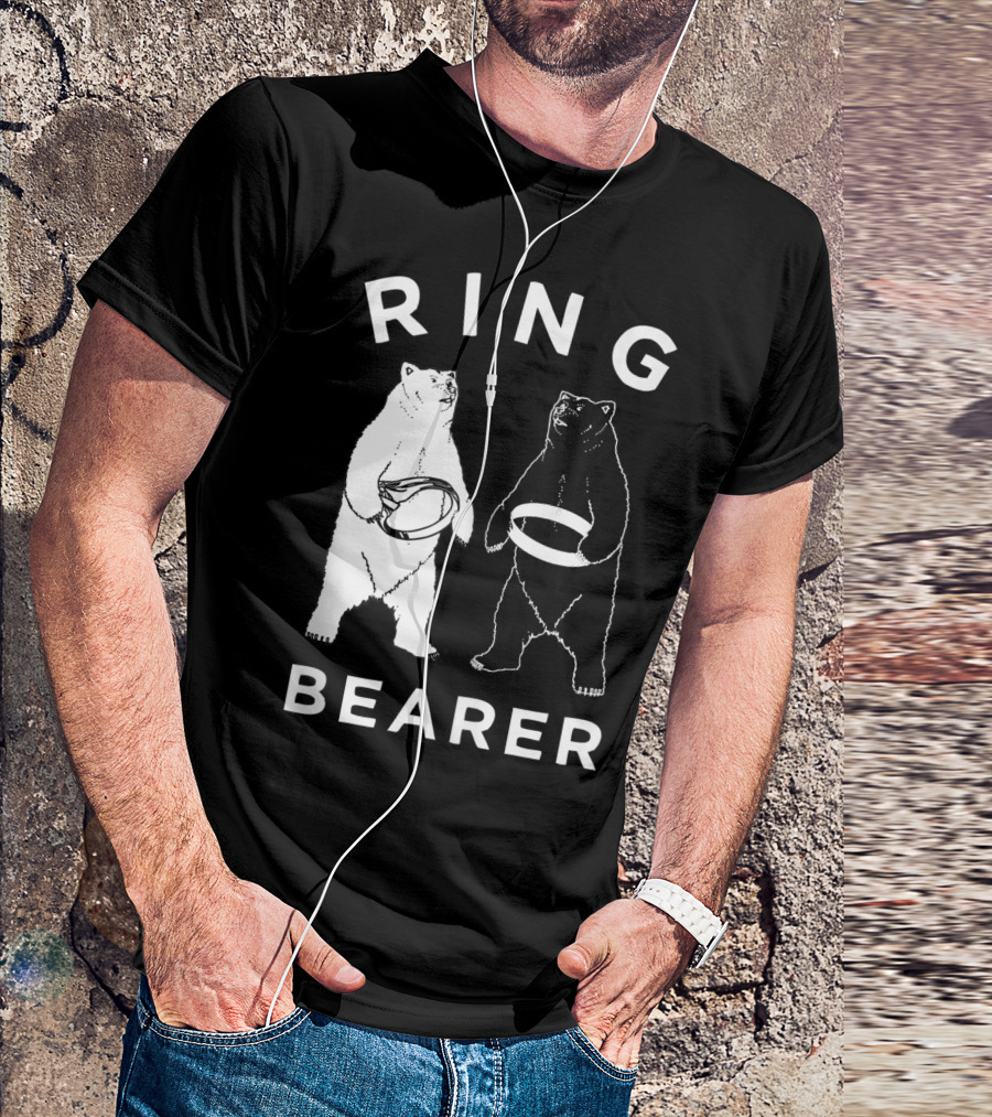 Ring Bearer Bears Holding Rings T-Shirt