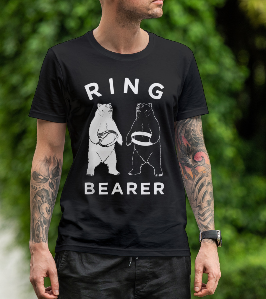 Ring Bearer Bears Holding Rings T-Shirt