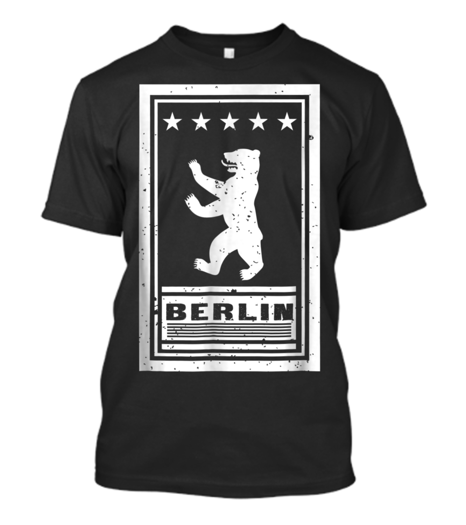 Berlin Bear Symbol Five Stars T-Shirt