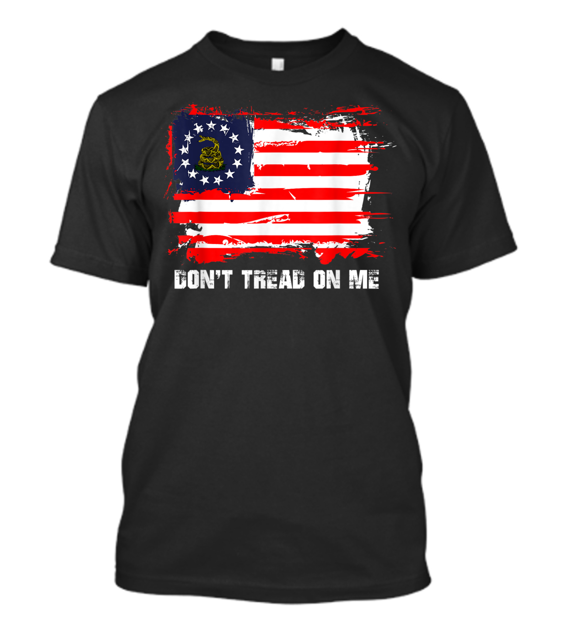 Betsy Ross Flag Don't Tread On Me Patriot American T-Shirt