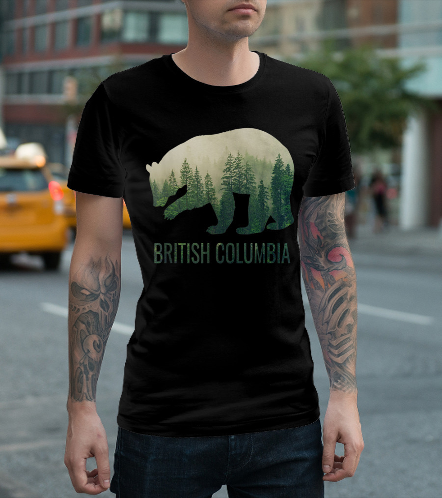 British Columbia Green Forest Bear T-Shirt