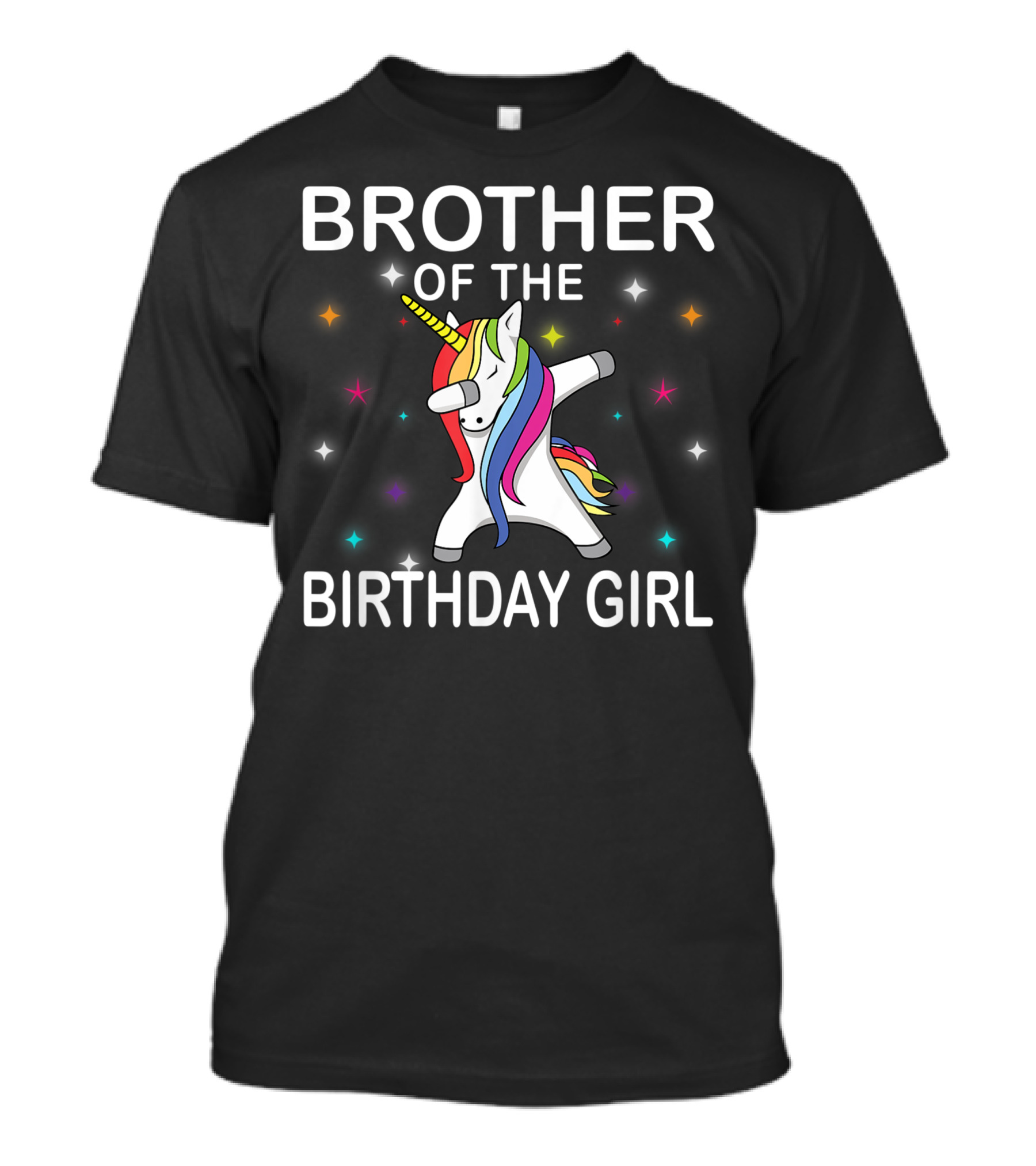 Brother Of The Birthday Girl Unicorn Dabbing Party T-Shirt