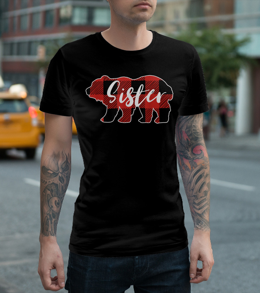 Sister Bear Buffalo Plaid T-Shirt