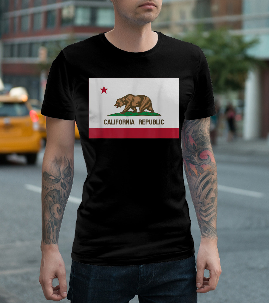 California Republic Flag Bear T-Shirt