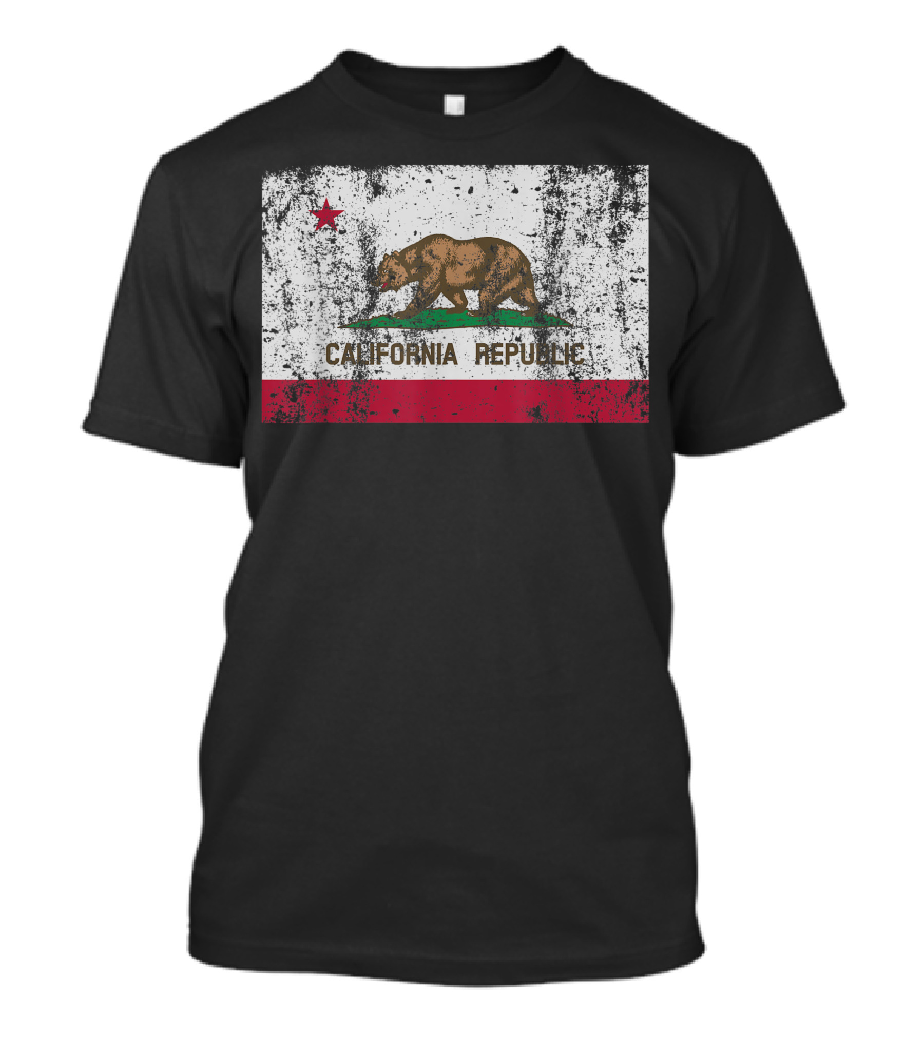 California Republic Vintage Flag Bear T-Shirt