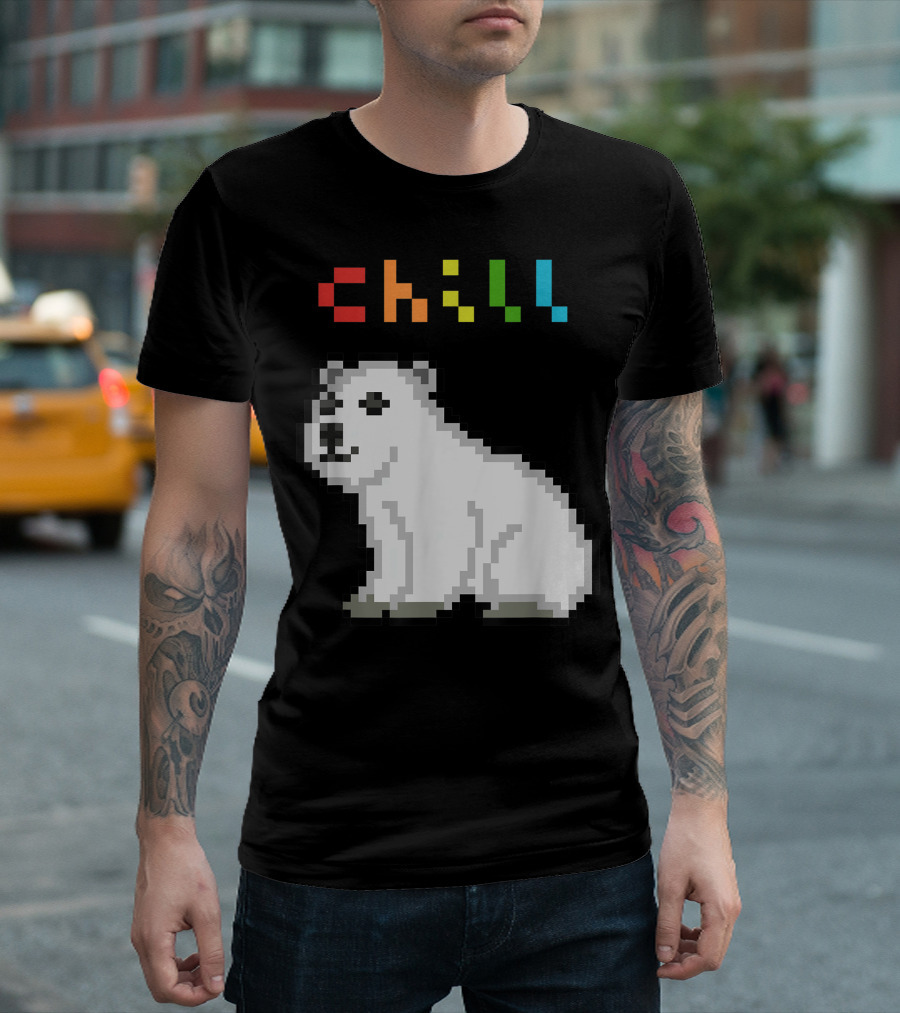 Chill Pixel Polar Bear T-Shirt