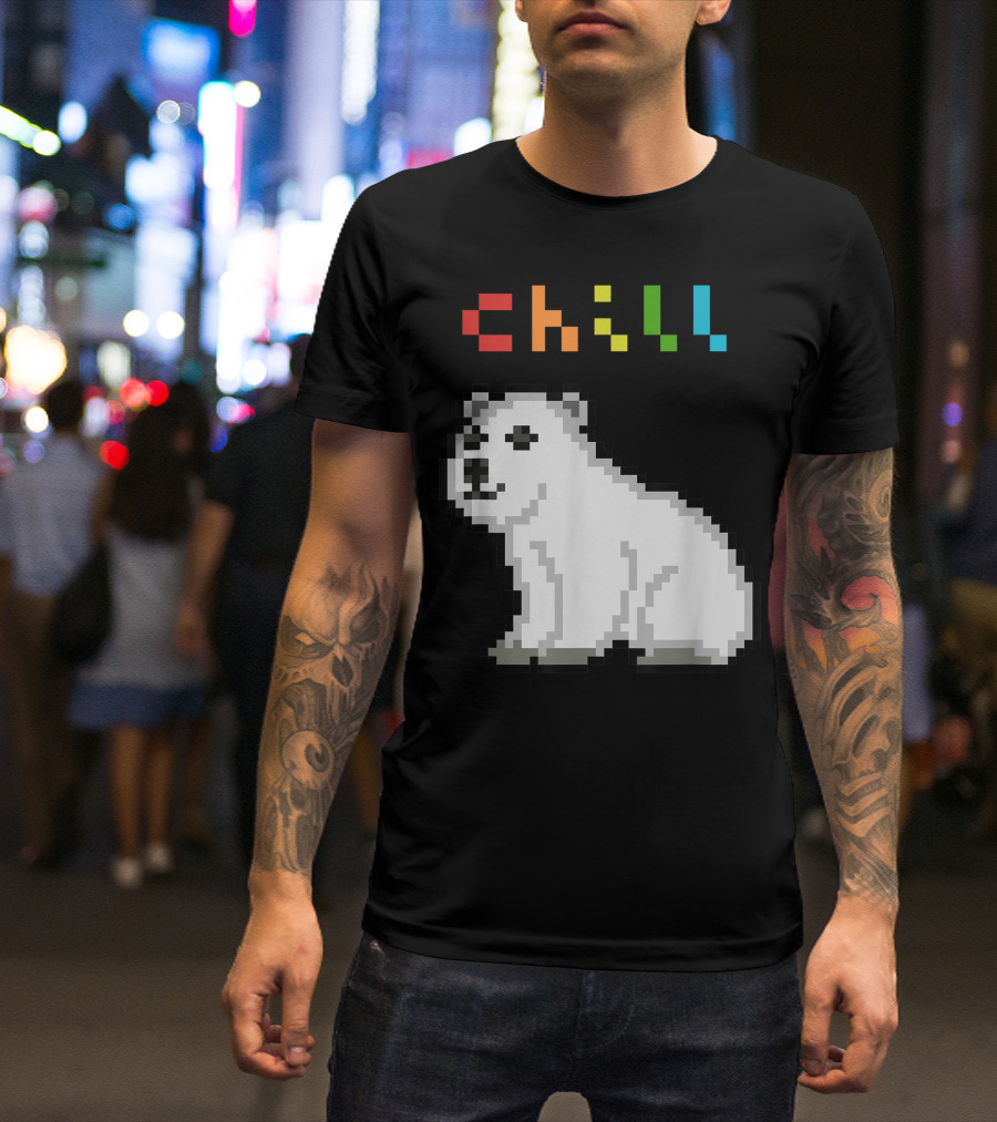 Chill Pixel Polar Bear T-Shirt