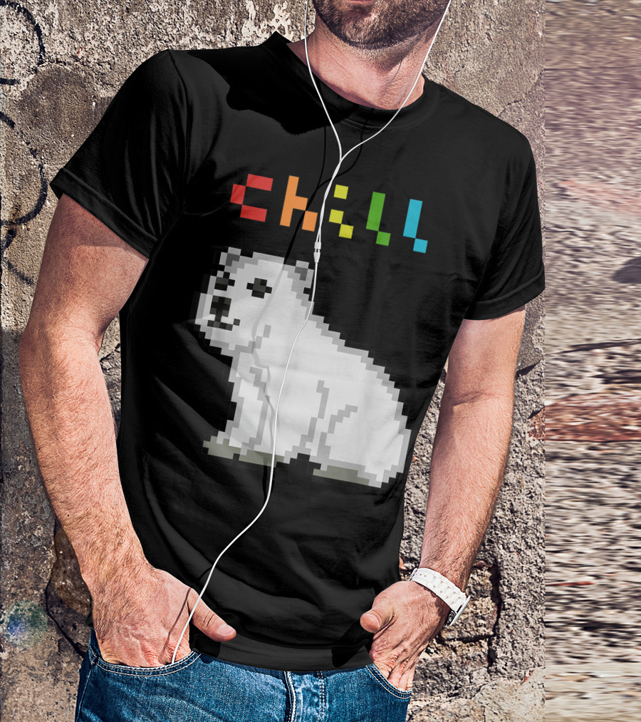 Chill Pixel Polar Bear T-Shirt