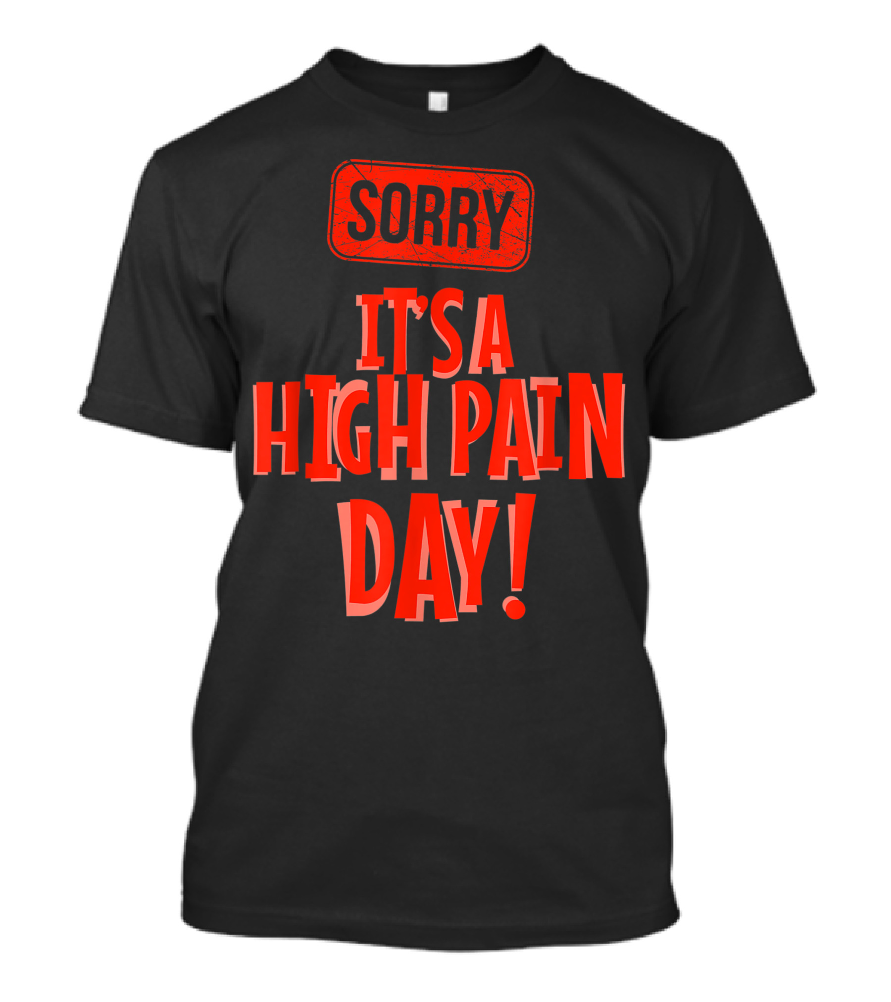 Sorry It's A High Pain Day Chronic Painful Illness Fibromyalgia T-Shirt