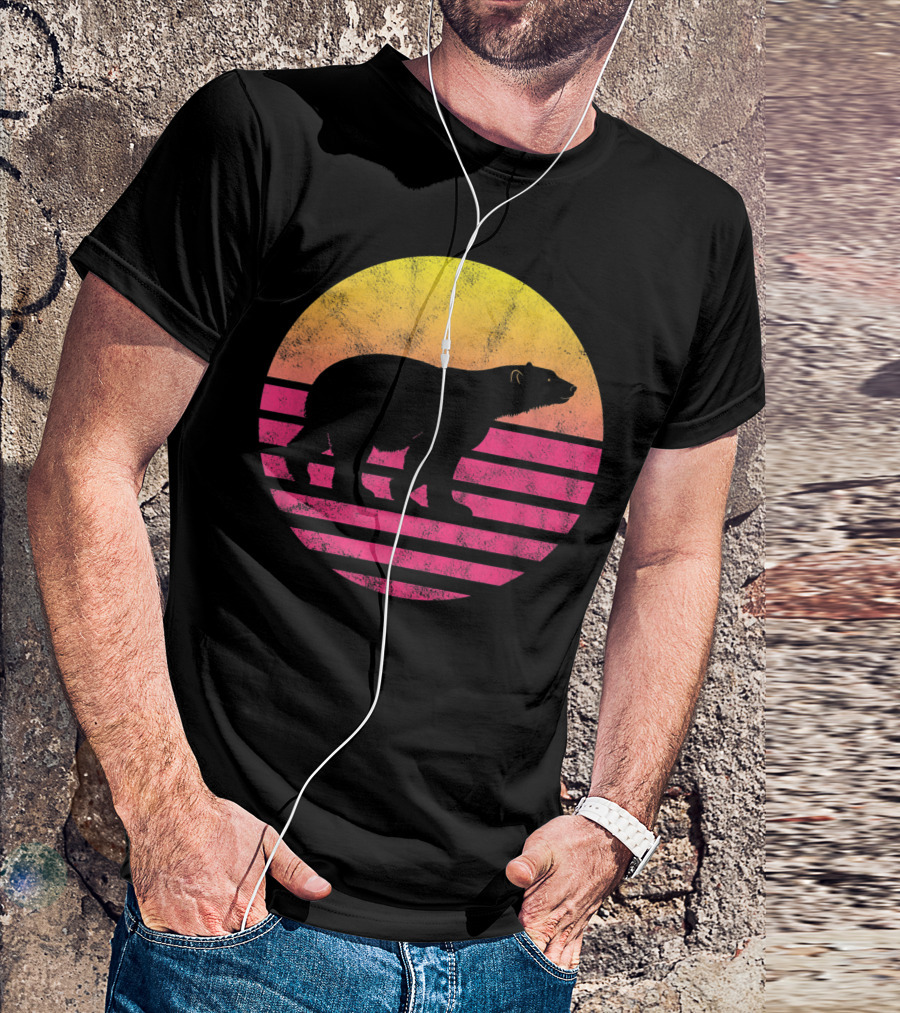 Classic Polar Bear Sunset T-Shirt