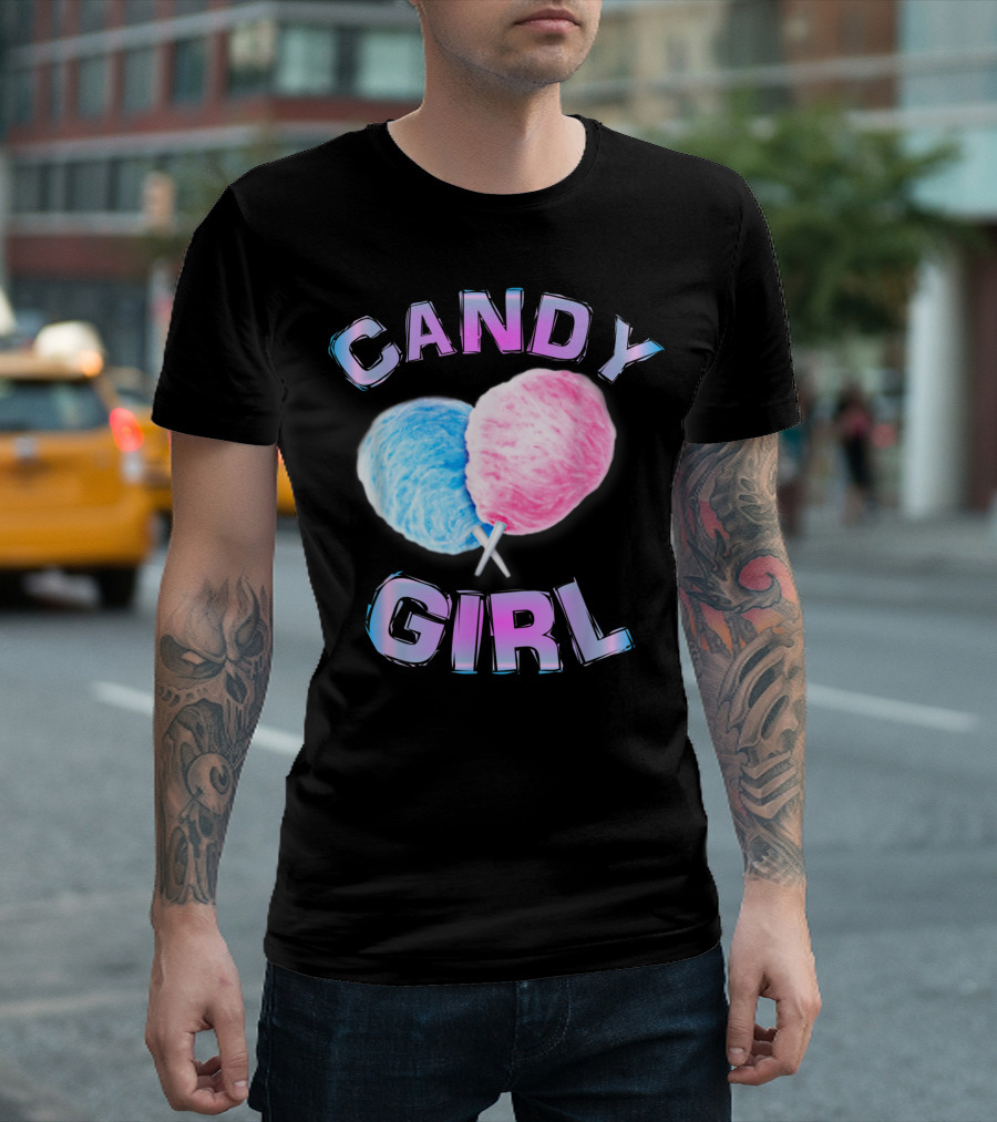 Candy Girl Fun Cute Cotton Candy Women Juniors Ages 3 To T-Shirt
