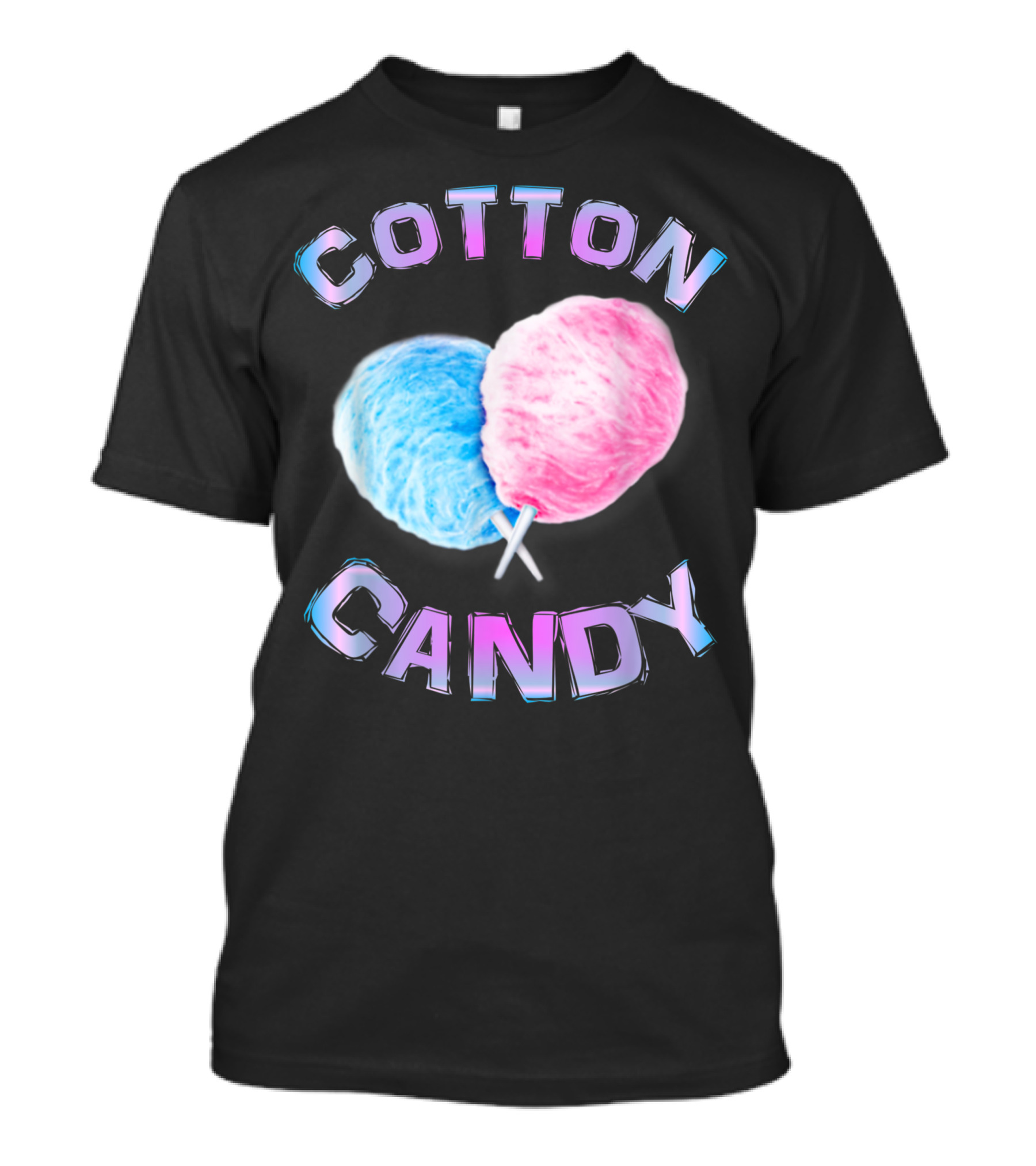 Cotton Candy Sticks Cones Floss Sweet Tooth Candy Fun T-Shirt