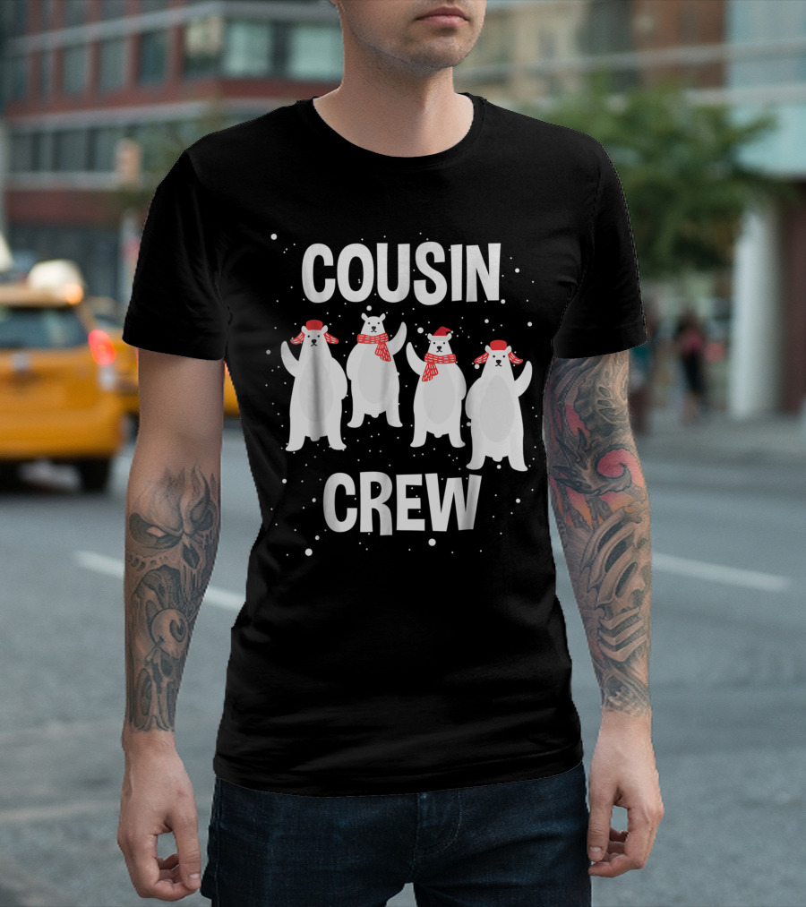 Cousin Crew Christmas Polar Bear Family Pajamas T-Shirt