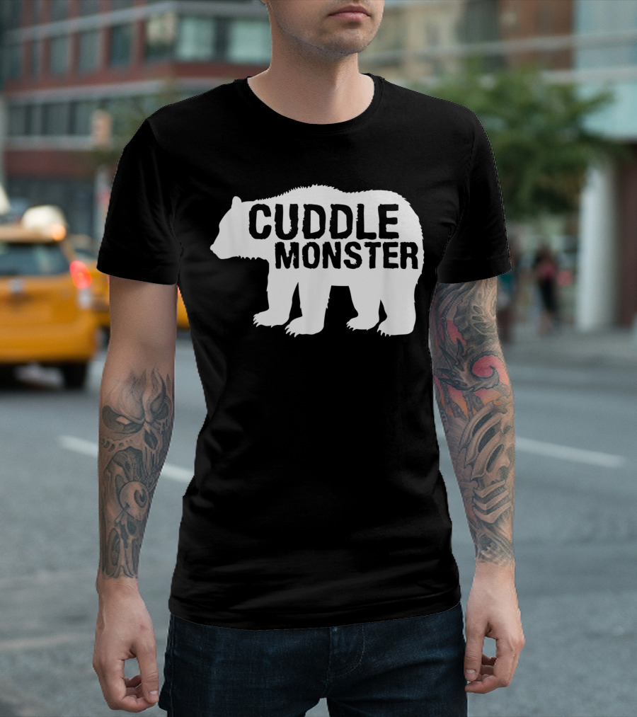 Cuddle Monster Bear Silhouette Fun T-Shirt