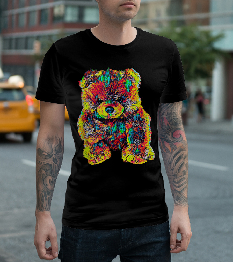 Cute Vibrant Multicolor Teddy Bear T-Shirt