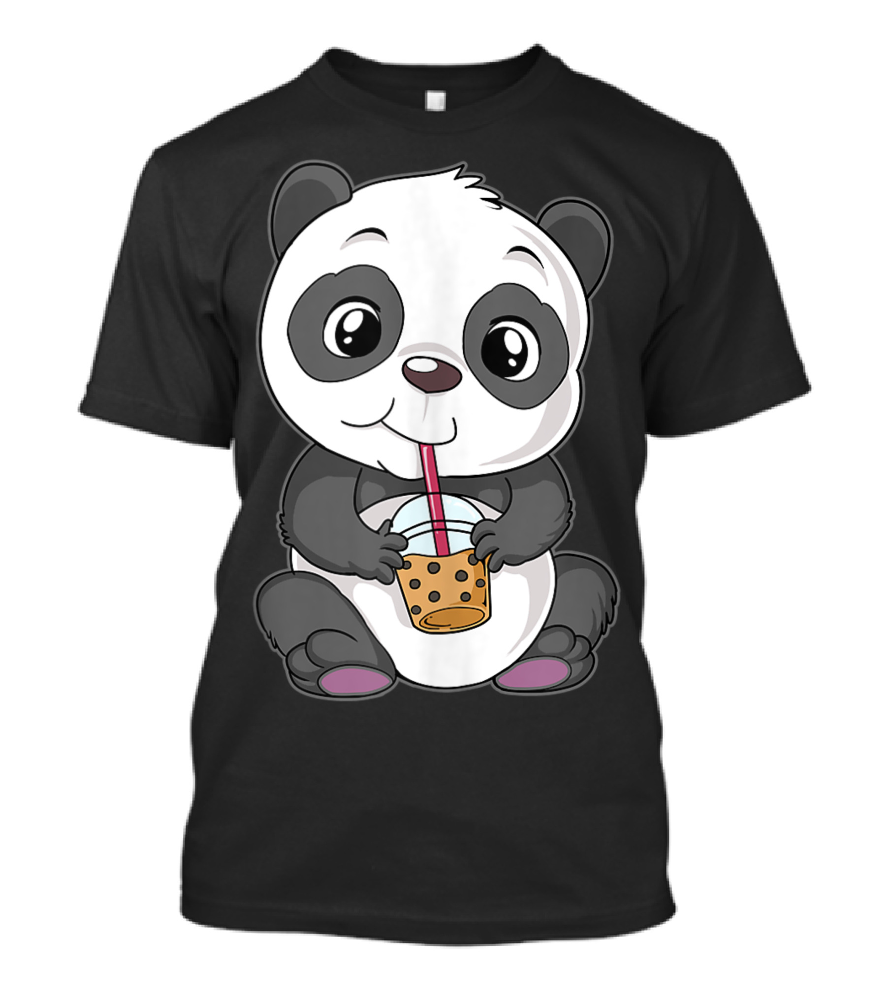 Cute Bubble Tea Panda Bear Sweets Choco Shake Baby Teddy T-Shirt