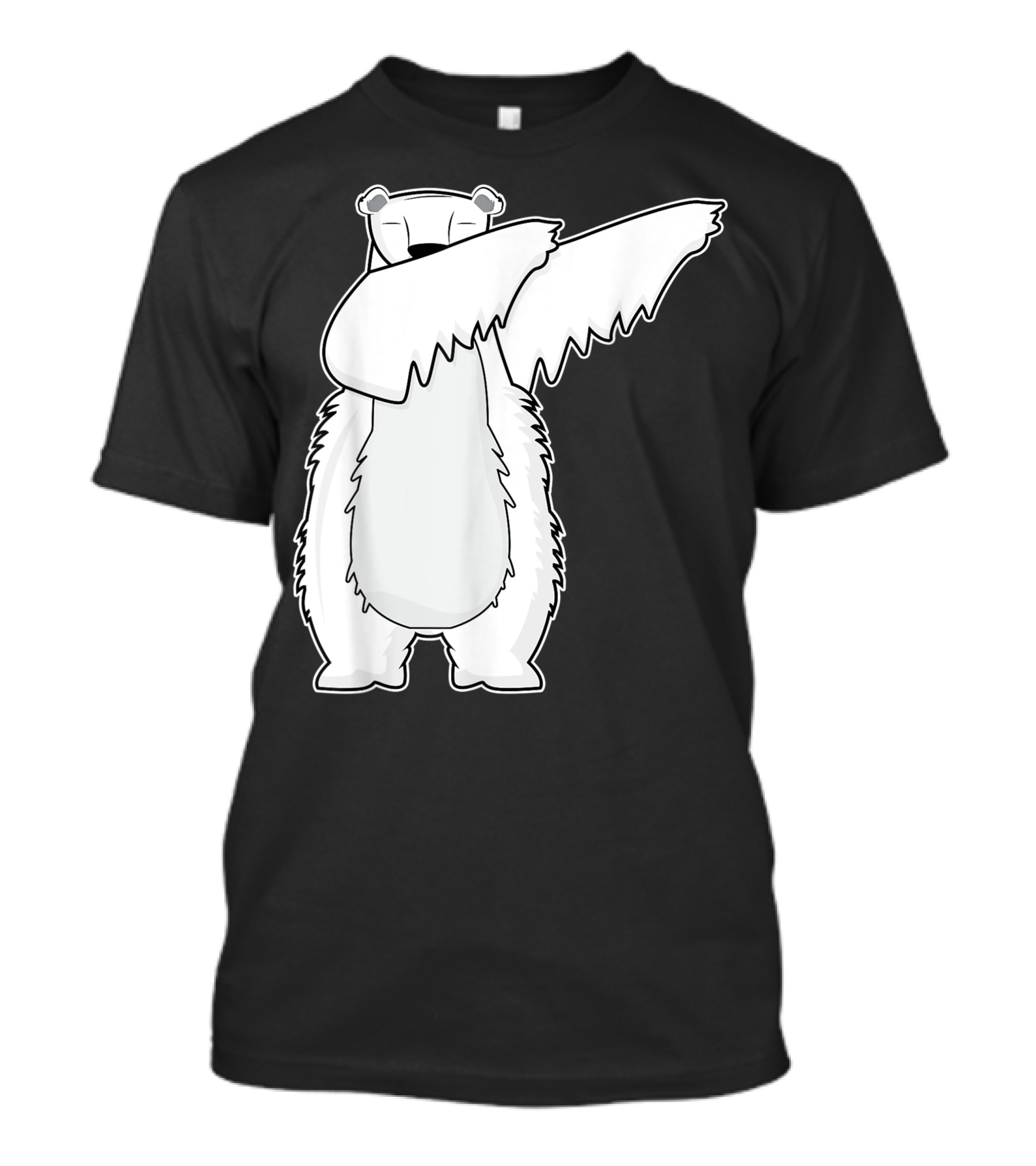 Dabbing Polar Bear Dance Pose Iconic Fun T-Shirt