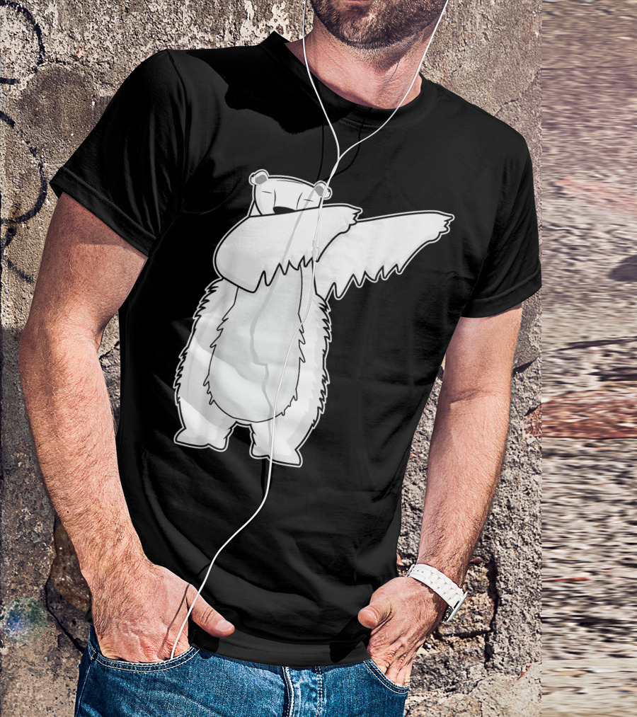 Dabbing Polar Bear Dance Pose Iconic Fun T-Shirt
