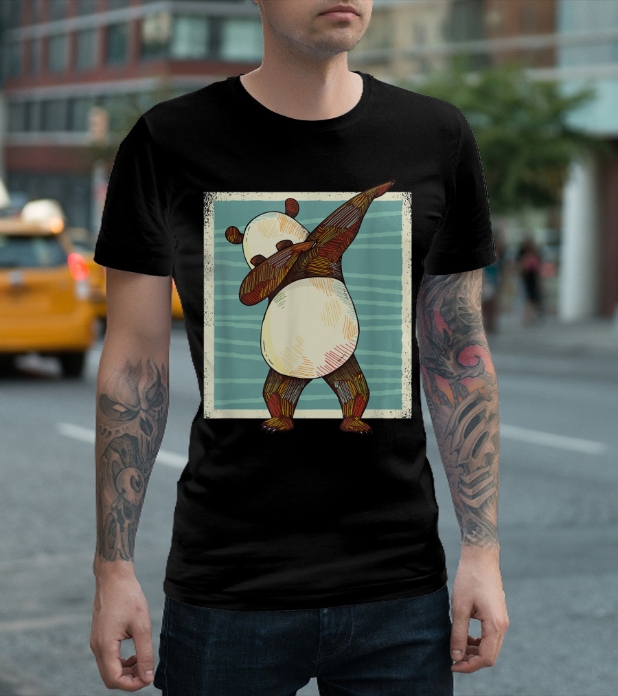 Dabbing Panda Bear Hip Hop Dance For Panda Lovers T-Shirt