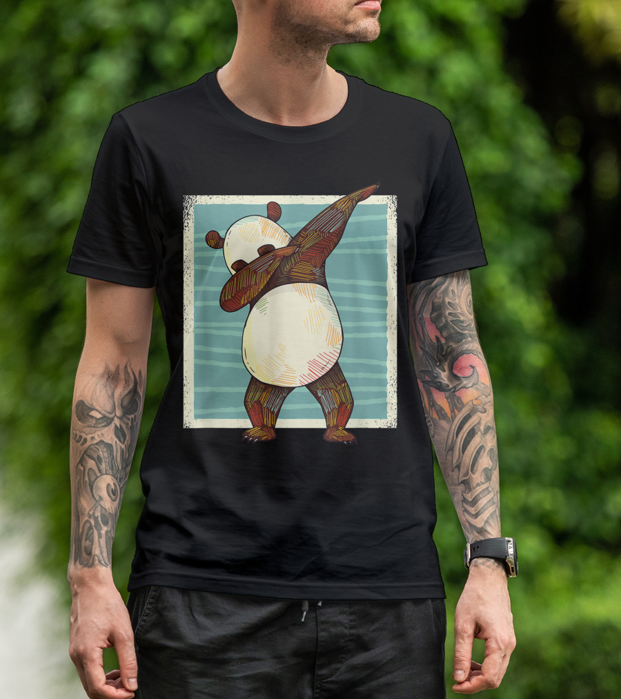 Dabbing Panda Bear Hip Hop Dance For Panda Lovers T-Shirt
