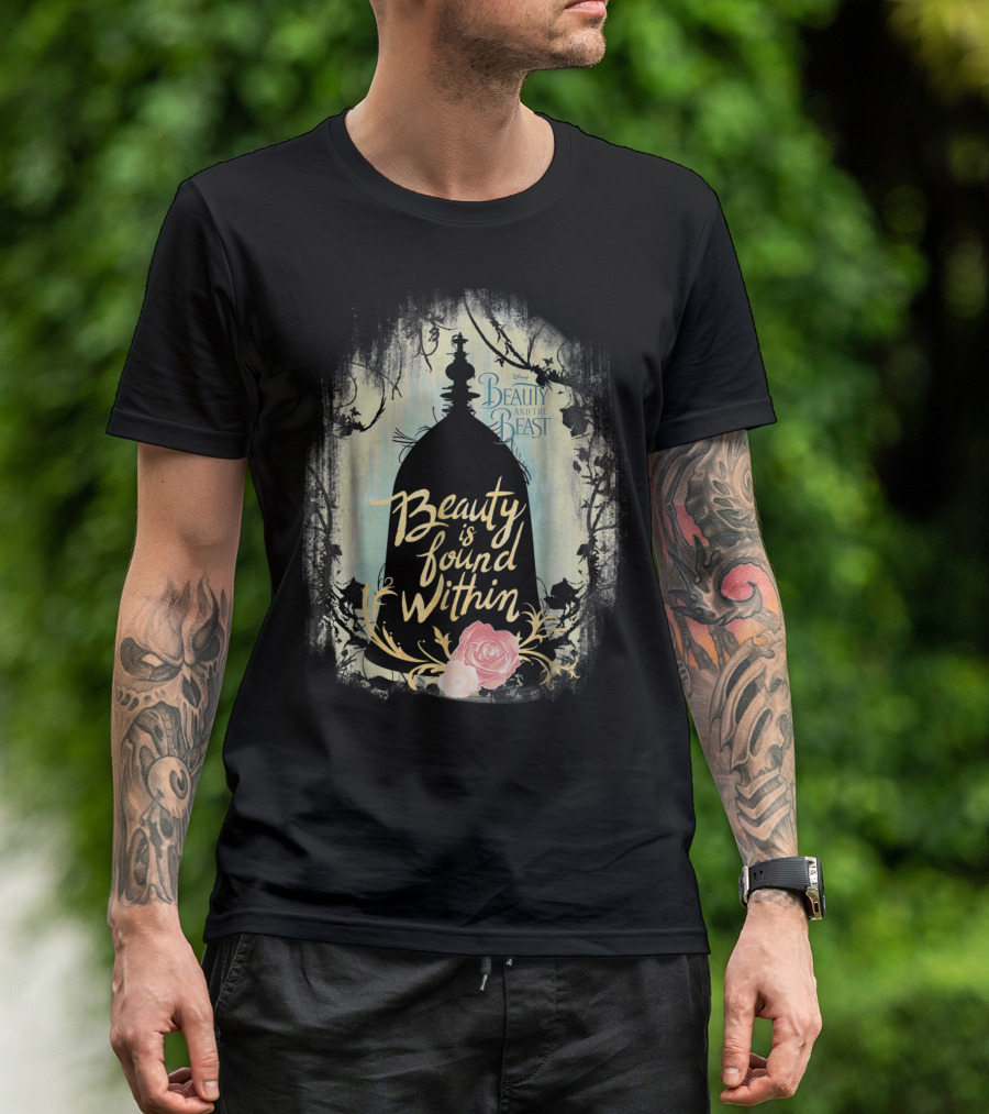 Disney Beauty And The Beast Beauty Is Found Within Rose Enchanted T-Shirt