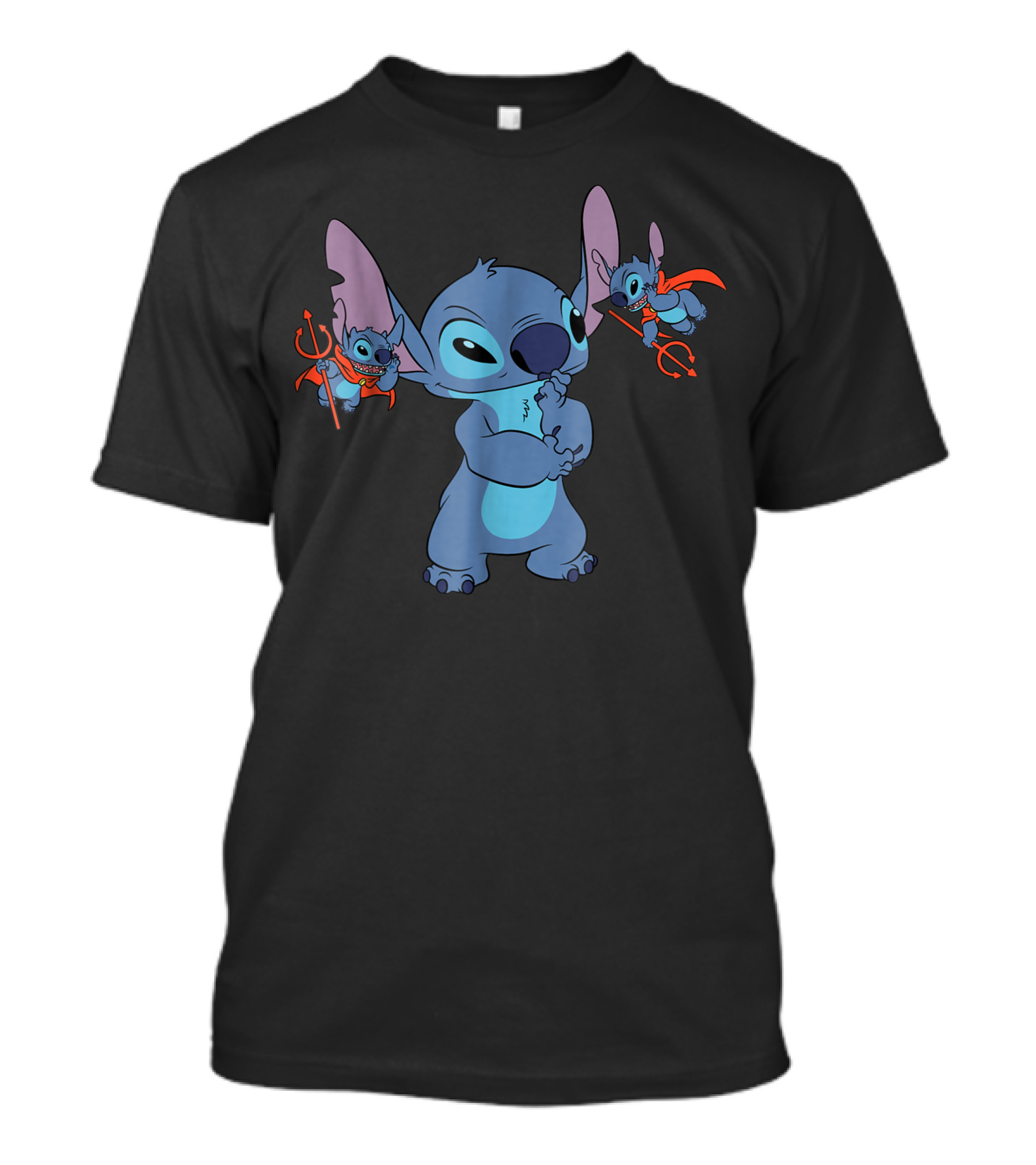 Lilo And Stitch All Bad Devil Stitch Duo Pondering T-Shirt