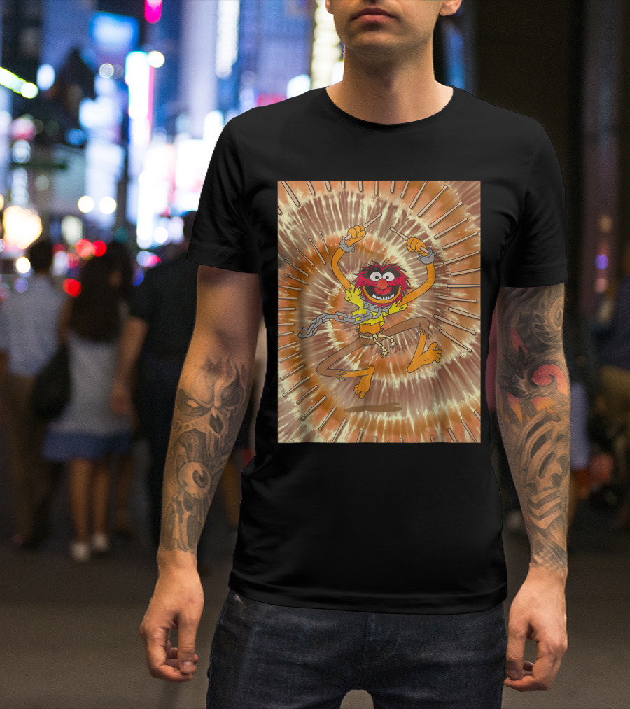 Disney The Muppets Animal Drummer Tie Dye Burst T-Shirt