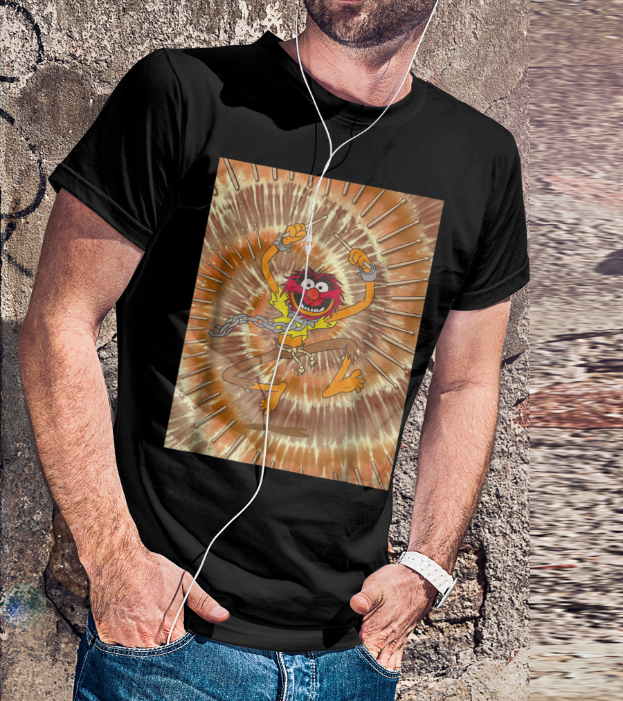 Disney The Muppets Animal Drummer Tie Dye Burst T-Shirt