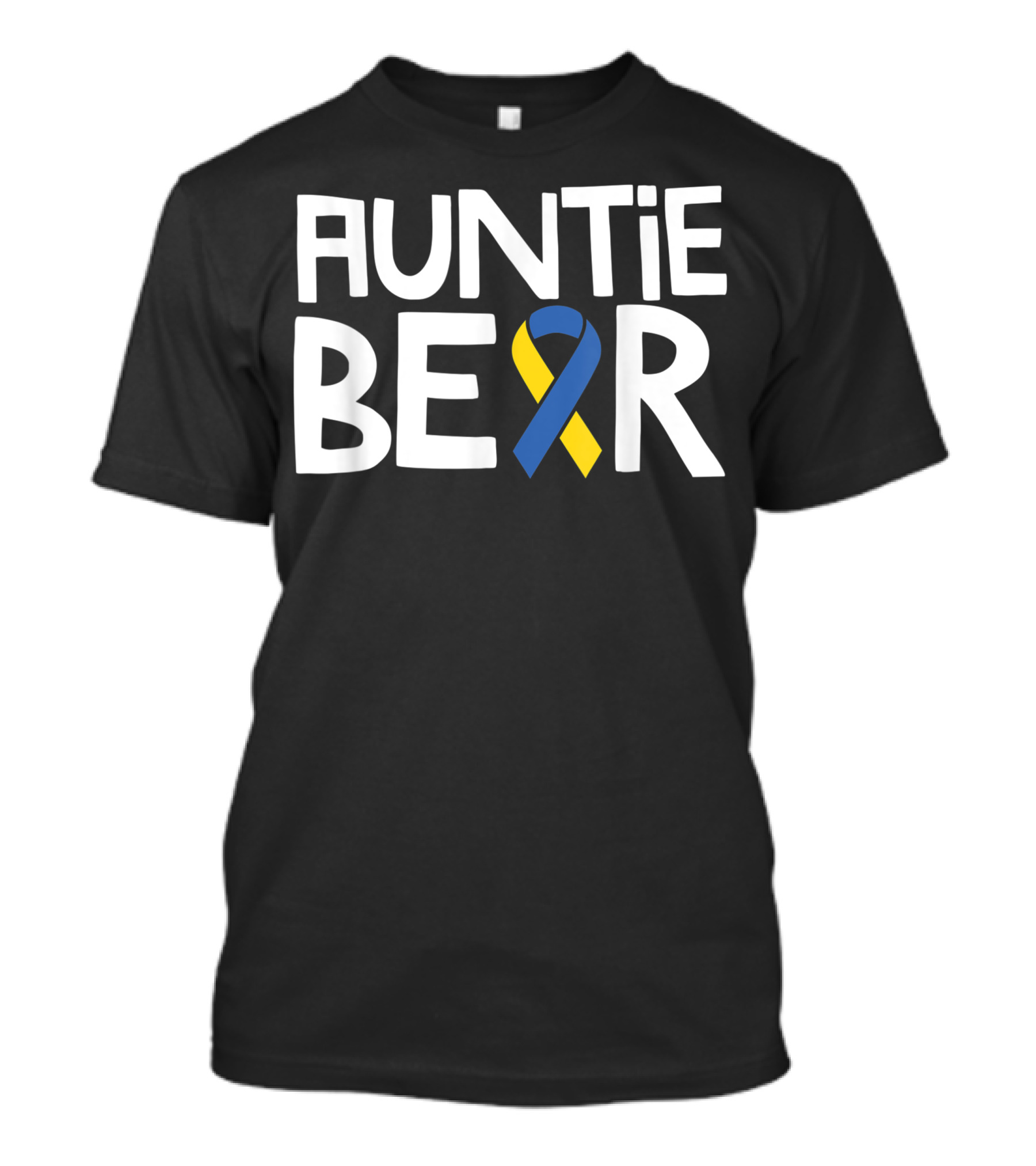 Auntie Bear Down Syndrome Awareness T21 Day Women Kids Aunt T-Shirt