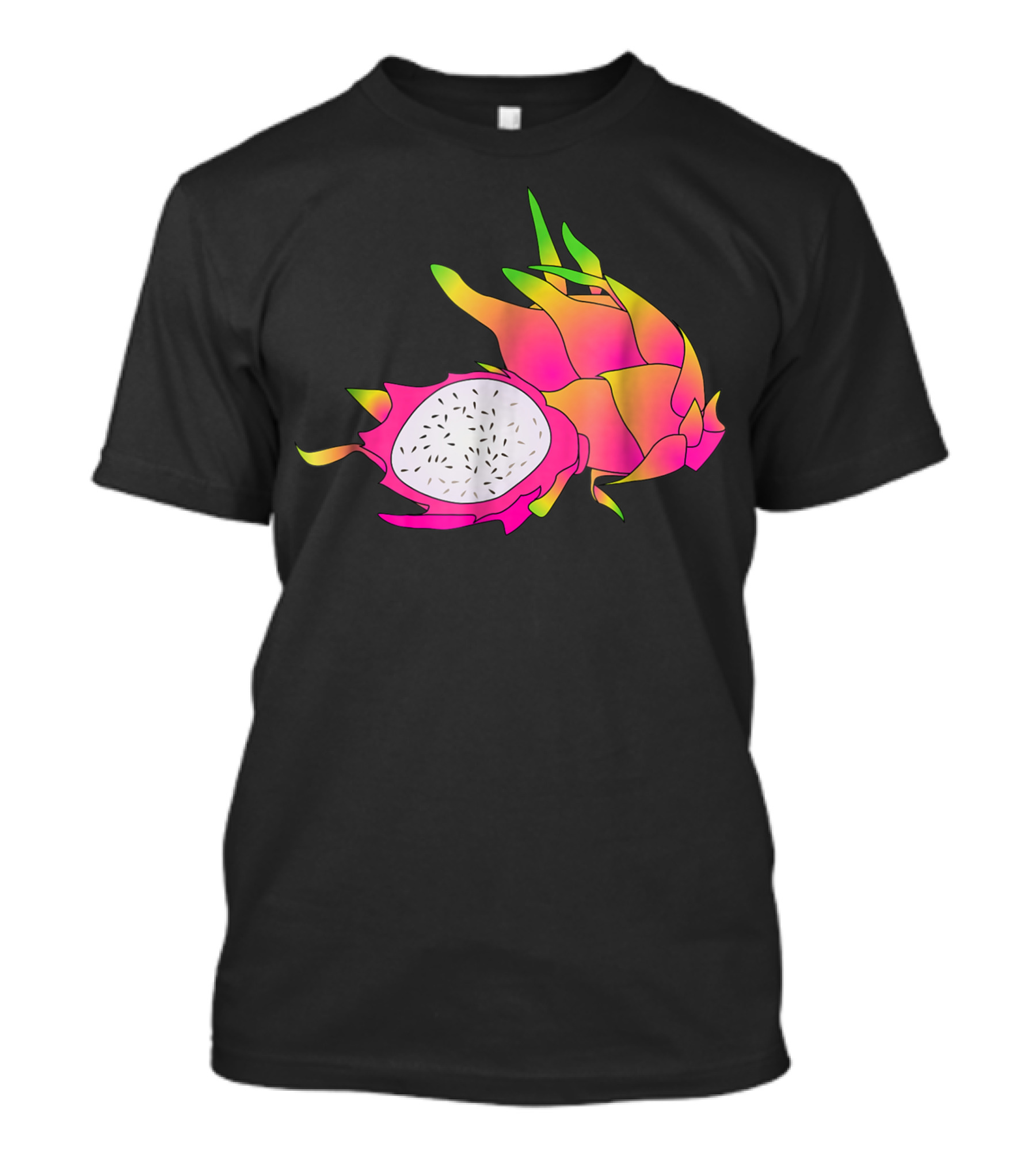 Dragon Fruit Pitaya Tropical Fruit Vibrant Neon T-Shirt