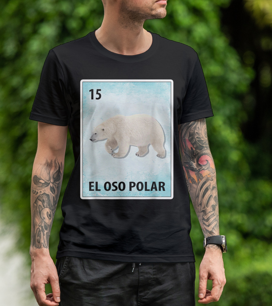 El Oso Polar 15 Mexican Polar Bear Card T-Shirt