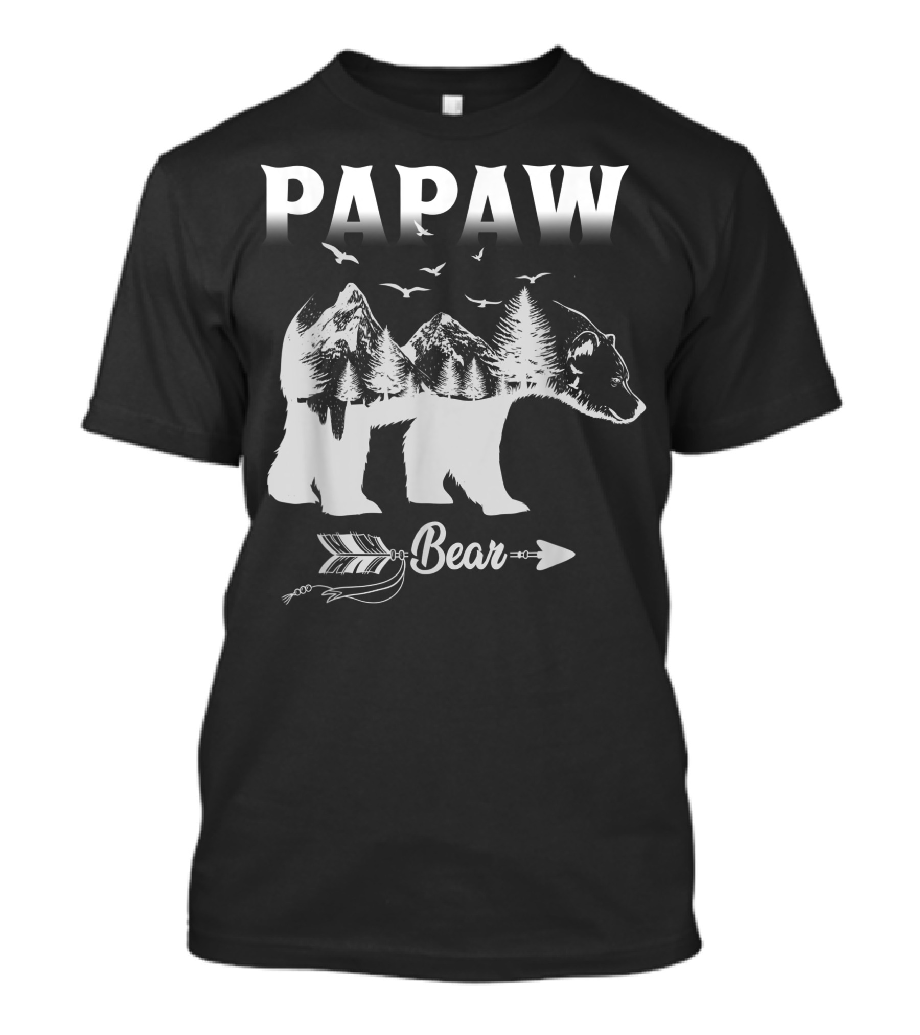 Papaw Bear Grandpa Mountain Wilderness 365 T-Shirt