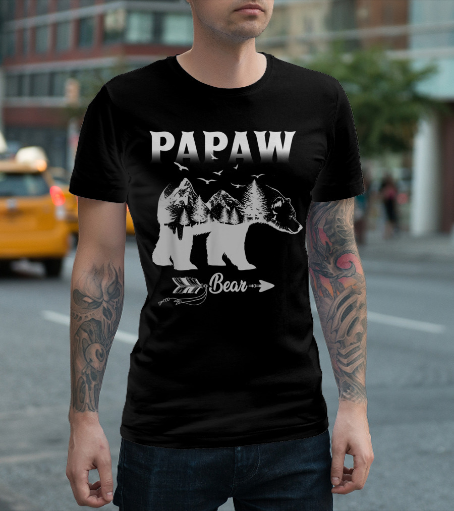 Papaw Bear Grandpa Mountain Wilderness 365 T-Shirt