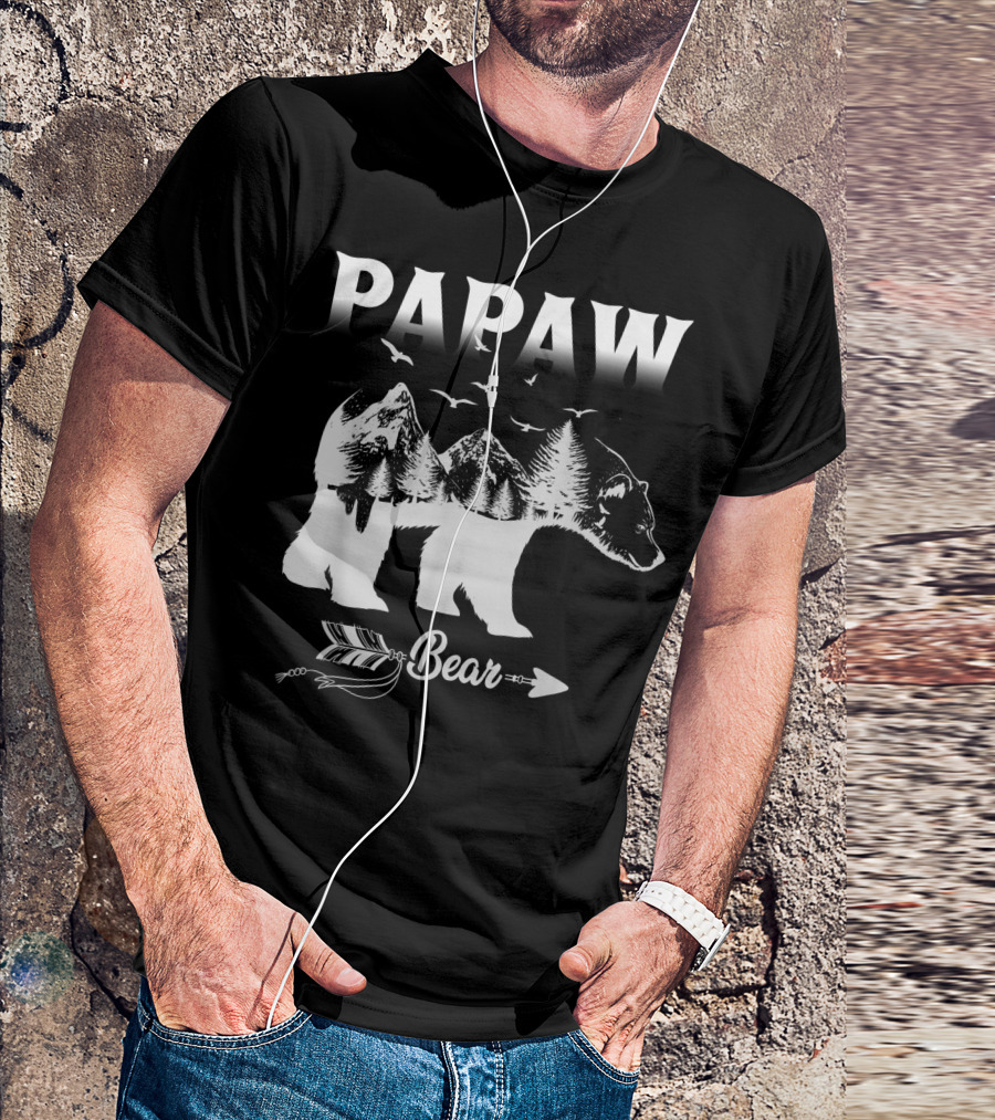 Papaw Bear Grandpa Mountain Wilderness 365 T-Shirt