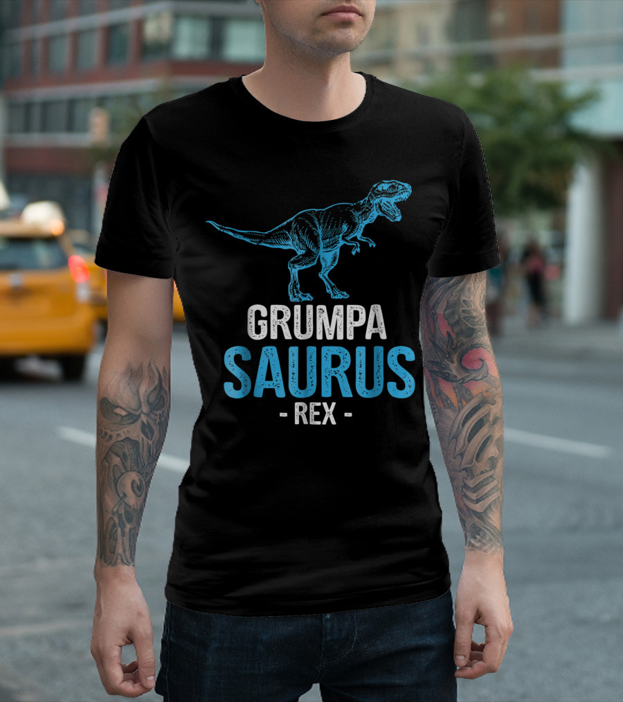 Fathers Day Grumpasaurus Rex Grumpa Saurus Grandpa T-Shirt