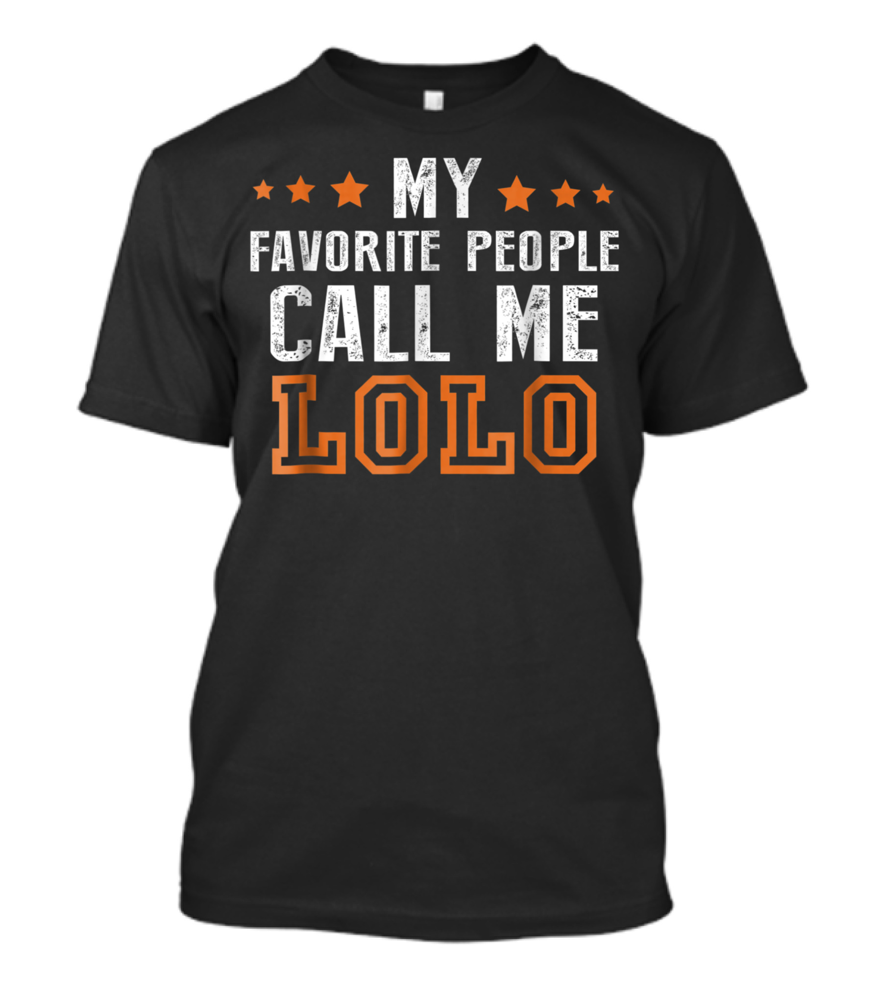 Fathers Day Grandpa My Favorite People Call Me Lolo Five Stars T-Shirt