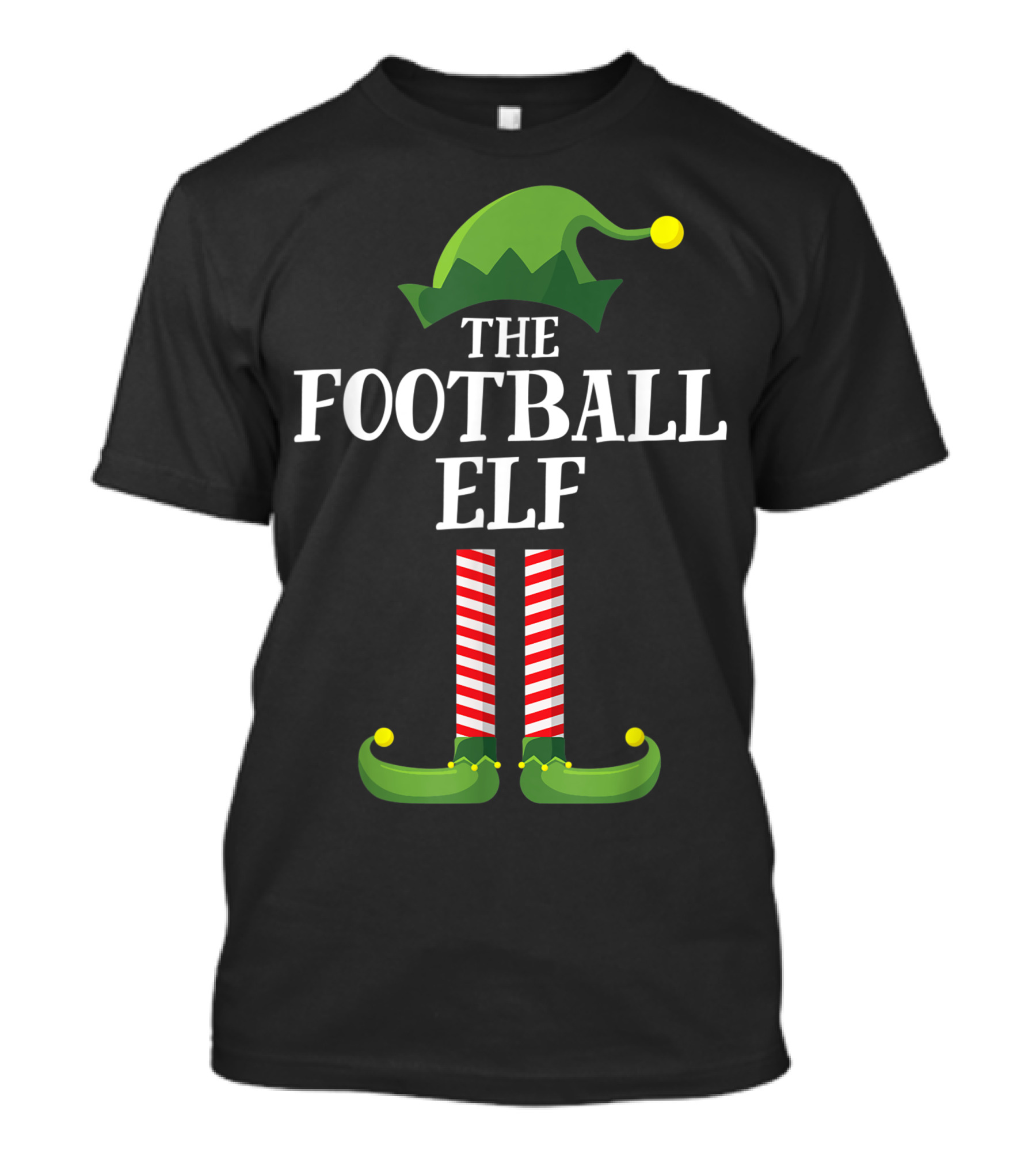 The Football Elf Matching Family Group Christmas Party T-Shirt