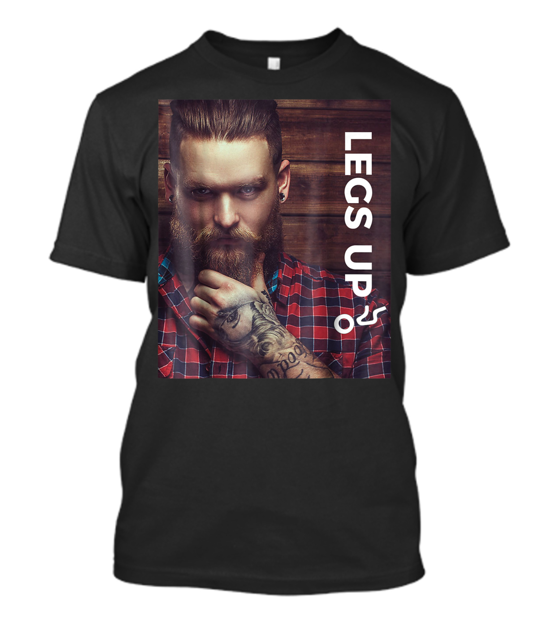 Gay Bear Bottom Lumberjack Legs Up Pride T-Shirt