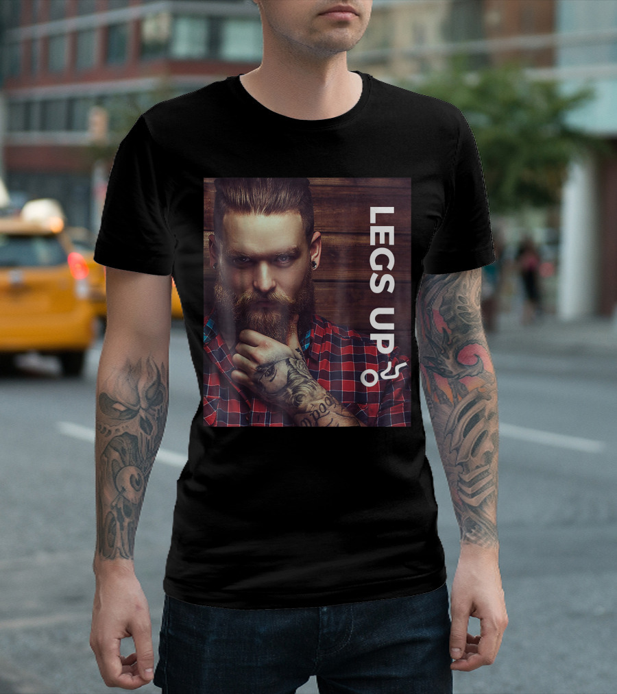 Gay Bear Bottom Lumberjack Legs Up Pride T-Shirt