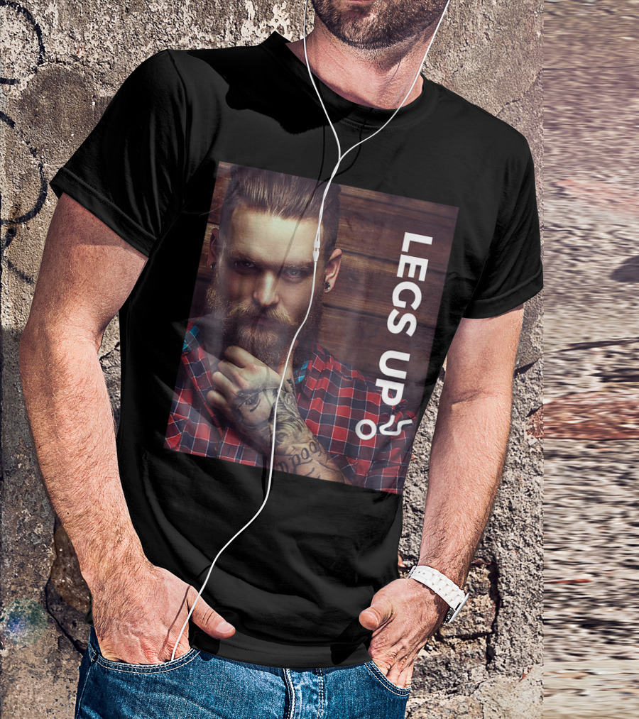 Gay Bear Bottom Lumberjack Legs Up Pride T-Shirt