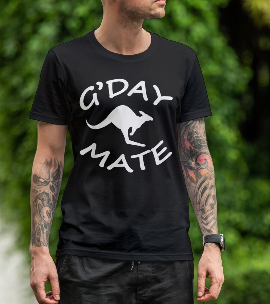 G'Day Mate Kangaroo Australian Australia Land Down Under T-Shirt